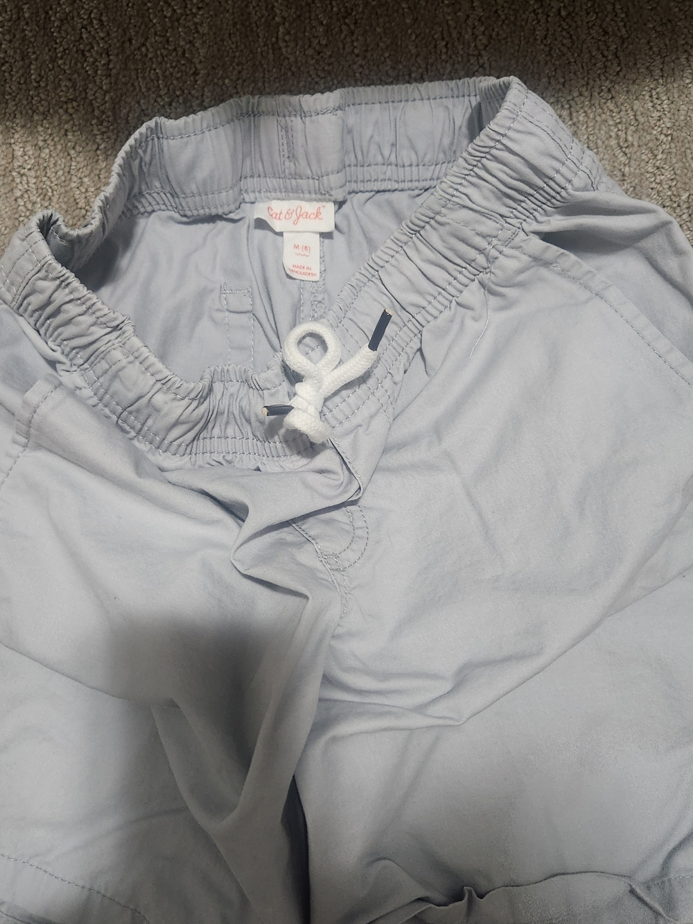 4 PACK Cat & Jack Light Gray Drawstring Shorts
